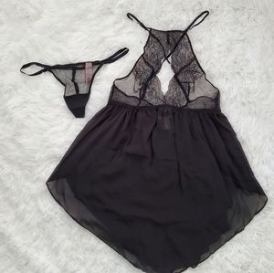 Victoria's Secret Lace High-neck Babydoll